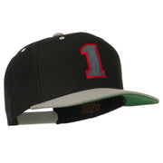 Athletic Number 1 Embroidered Classic Two Tone Cap