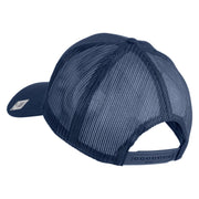 Devil Dog Embroidered Solid Cotton Twill Mesh Prostyle Cap - Navy OSFM