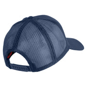 Devil Dog Embroidered Solid Cotton Twill Mesh Prostyle Cap - Navy OSFM