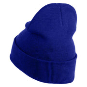 Zebra Danios Embroidered 12 inch Acrylic Blank Cuff Long Beanie - Royal OSFM