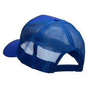 Baseball Smile  Embroidered Solid Cotton Prostyle Twill Mesh Cap