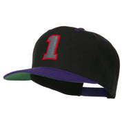 Athletic Number 1 Embroidered Classic Two Tone Cap