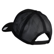 Devil Dog Embroidered Solid Cotton Twill Mesh Prostyle Cap - Black OSFM