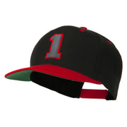 Athletic Number 1 Embroidered Classic Two Tone Cap