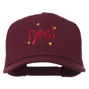 Christmas Noel with Stars Embroidered Cap