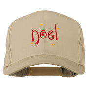 Christmas Noel with Stars Embroidered Cap