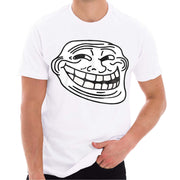 Troll Face Meme Graphic Design Lane Seven Ring Spun Jersey Cotton Short Sleeve Premium T-Shirt