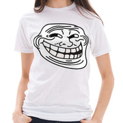 Troll Face Meme Graphic Design Lane Seven Ring Spun Jersey Cotton Short Sleeve Premium T-Shirt