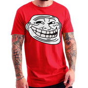 Troll Face Meme Graphic Design Lane Seven Ring Spun Jersey Cotton Short Sleeve Premium T-Shirt