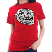 Troll Face Meme Graphic Design Lane Seven Ring Spun Jersey Cotton Short Sleeve Premium T-Shirt