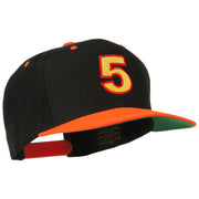 Arial Number 5 Embroidered Classic Two Tone Cap