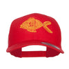 Golden Fish Embroidered Mesh Cap