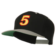 Arial Number 5 Embroidered Classic Two Tone Cap