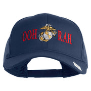 Ooh Rah Embroidered Solid Cotton Twill Mesh Prostyle Cap - Navy OSFM