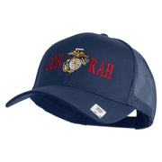 Ooh Rah Embroidered Solid Cotton Twill Mesh Prostyle Cap - Navy OSFM