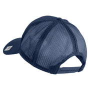 Ooh Rah Embroidered Solid Cotton Twill Mesh Prostyle Cap - Navy OSFM