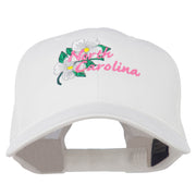 USA State North Carolina Embroidered Low Cap