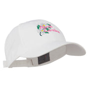 USA State North Carolina Embroidered Low Cap