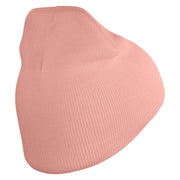 Made in USA Momster Embroidered 8 Inch Short Beanie - Pink OSFM