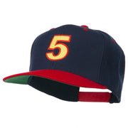 Arial Number 5 Embroidered Classic Two Tone Cap