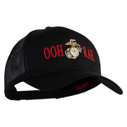 Ooh Rah Embroidered Solid Cotton Twill Mesh Prostyle Cap - Black OSFM