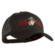 Ooh Rah Embroidered Solid Cotton Twill Mesh Prostyle Cap - Charcoal OSFM