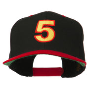 Arial Number 5 Embroidered Classic Two Tone Cap