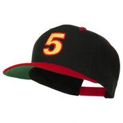 Arial Number 5 Embroidered Classic Two Tone Cap