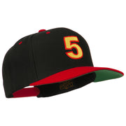 Arial Number 5 Embroidered Classic Two Tone Cap