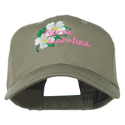 USA State North Carolina Embroidered Low Cap