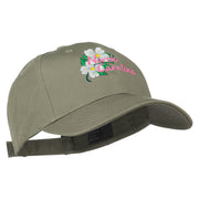 USA State North Carolina Embroidered Low Cap