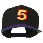 Arial Number 5 Embroidered Classic Two Tone Cap