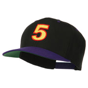 Arial Number 5 Embroidered Classic Two Tone Cap