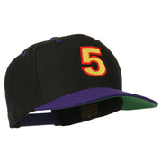 Arial Number 5 Embroidered Classic Two Tone Cap