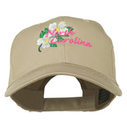 USA State North Carolina Embroidered Low Cap