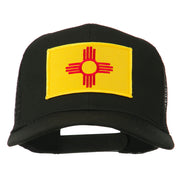 New Mexico State Flag Patched Mesh Cap