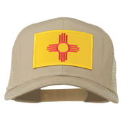 New Mexico State Flag Patched Mesh Cap