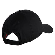 Retired US Marine Corps Embroidered Solid Cotton Twill Low Profile Cap - Black OSFM