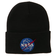 NASA Insignia Embroidered Long Beanie