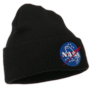 NASA Insignia Embroidered Long Beanie