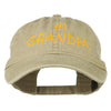 Number 1 Grandpa Letters Embroidered Washed Cotton Cap