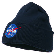 NASA Insignia Embroidered Long Beanie