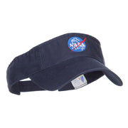 NASA Insignia Embroidered Cotton Washed Visor