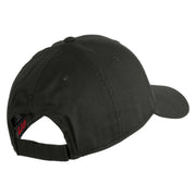 Retired US Marine Corps Embroidered Solid Cotton Twill Low Profile Cap - Charcoal OSFM