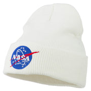 NASA Insignia Embroidered Long Beanie