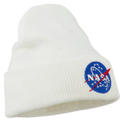 NASA Insignia Embroidered Long Beanie