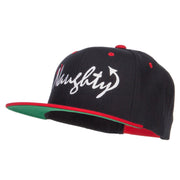 Naughty Devil Embroidered Two Tone Snapback