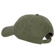 Navy Grandpa Embroidered Washed Cotton Cap