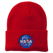 NASA Insignia Embroidered Long Beanie