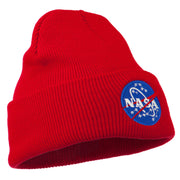 NASA Insignia Embroidered Long Beanie